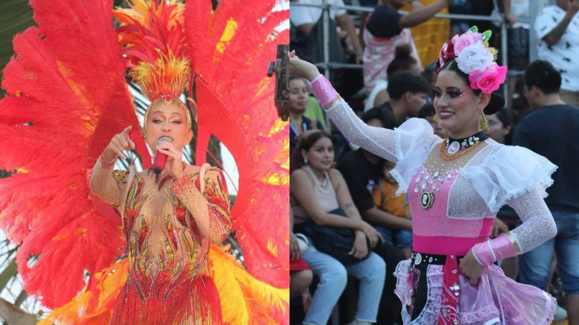 Yuri en segundo desfile del Carnaval de Veracruz